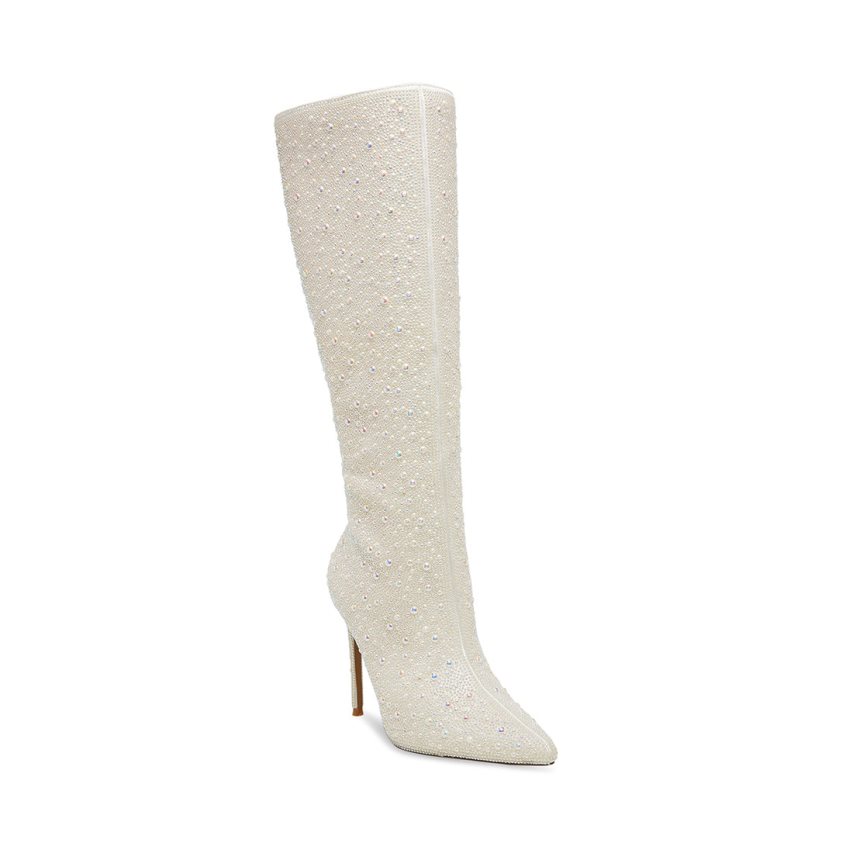 White Steve Madden Valinda Women's High Boots | PH 6370GPX